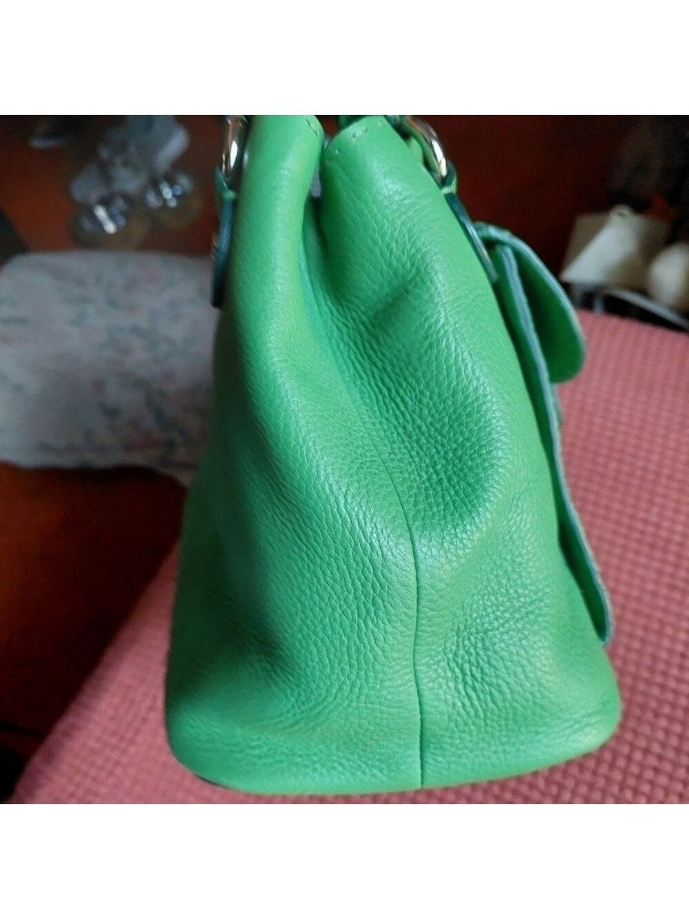 Elie Tahari Green Satchel Bag - Picture 3 of 16